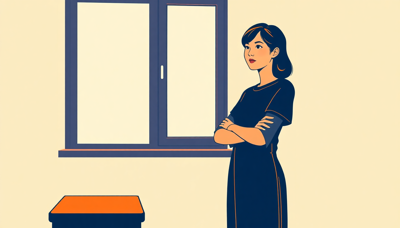 会社からの返事を待っている様子