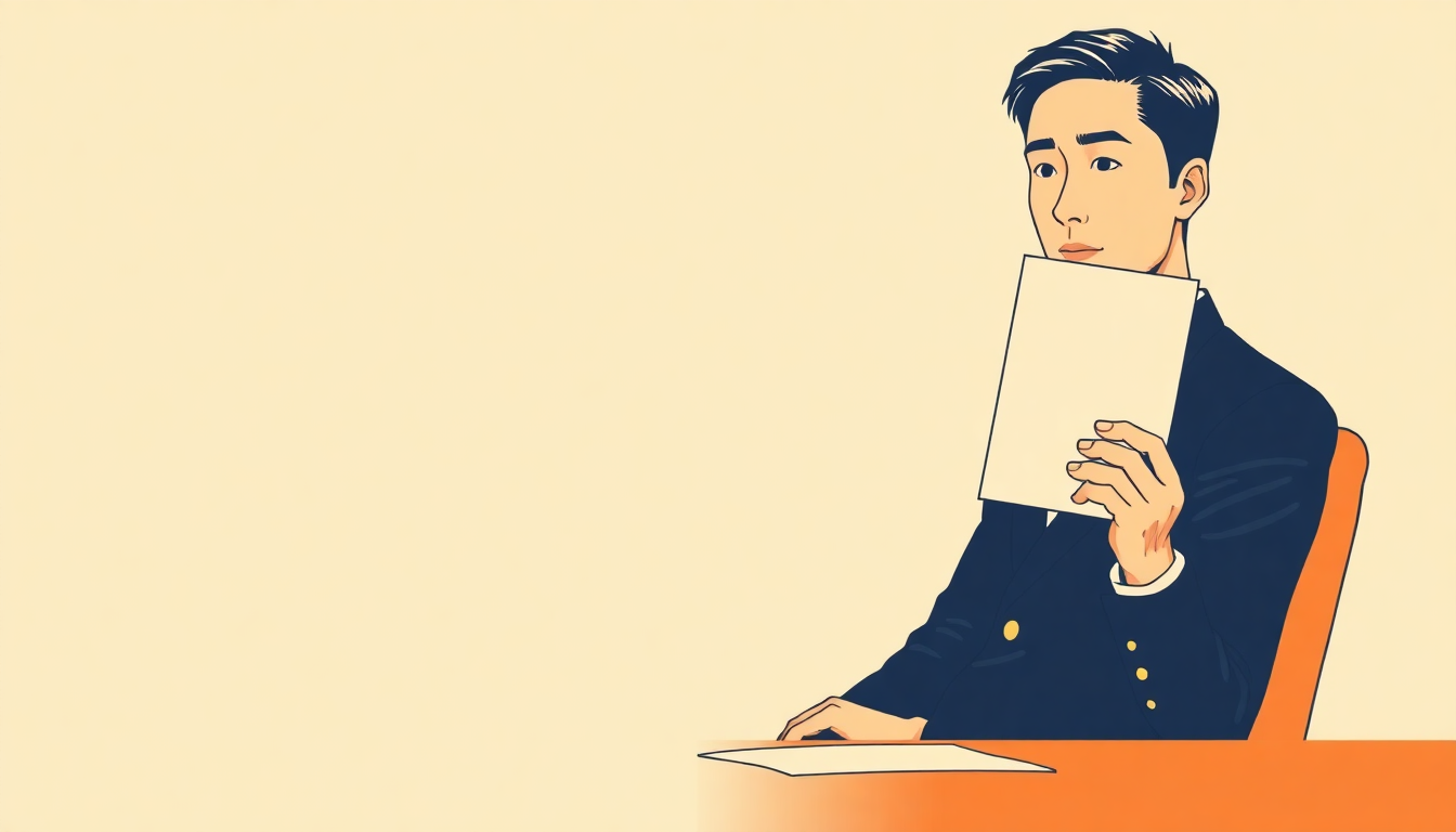 フレックスタイム制の労使協定を確認している様子